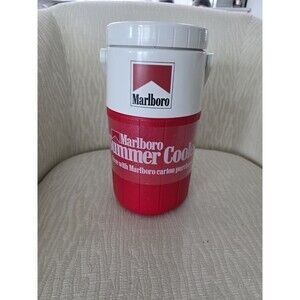 Vintage Marlboro Drink Coleman Cooler Thermos Water Jug Tobacco Collection 1990